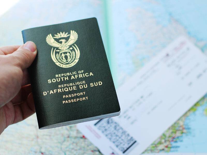 مدارک مورد نیاز در مورد اخذ ویزای توریسیتی آفریقا جنوبی