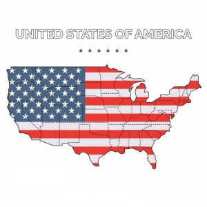 نقشه ایالات کشور آمریکا