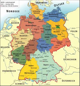 نقشه کشور آلمان