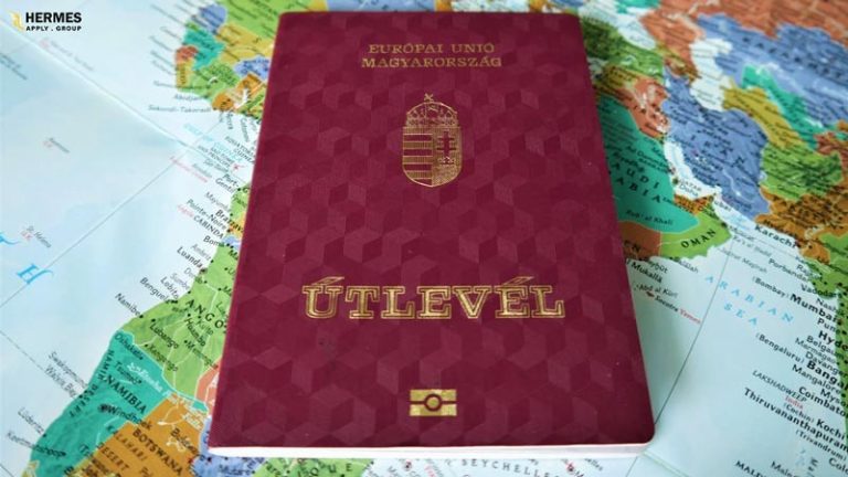 نمایی از پاسپورت مجارستانی