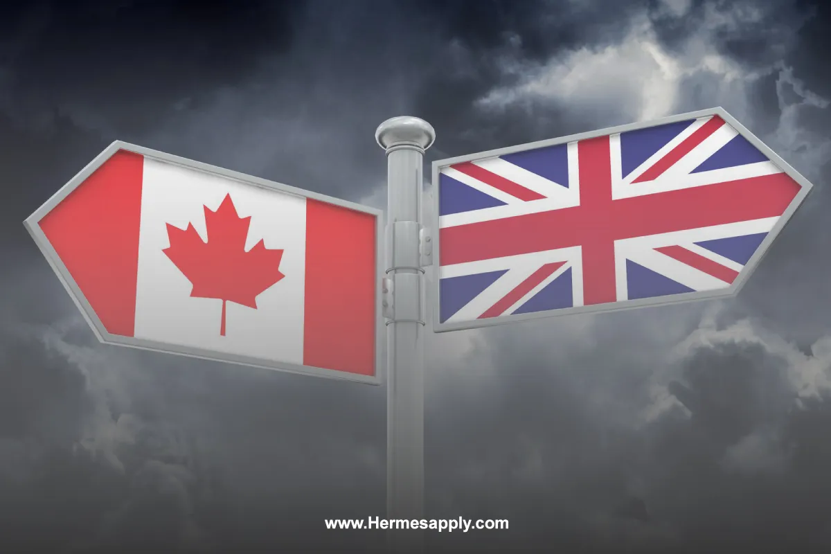 بررسی کانادا و انگلیس از جنبه های مختلف