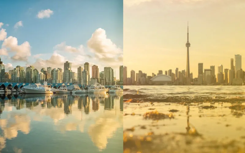 مقایسه تورنتو و ونکوور